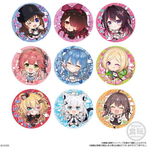 ホロライブ缶バッジスナック　9種