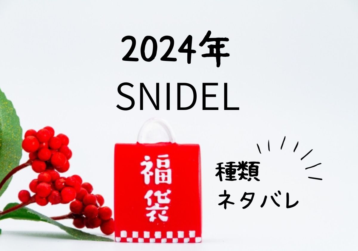 スナイデル福袋2024種類一覧とネタバレ！予約期間と店頭販売はいつから？