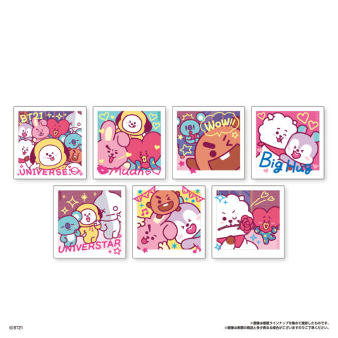 BT21ダイカットステッカースナック　7種