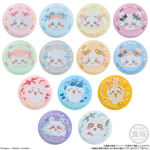 ちいかわ　刺繍缶バッジ　全13種
