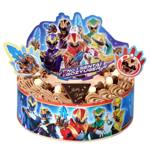 キャラデコパーティーケーキ ナンバーワン戦隊ゴジュウジャー (チョコクリーム)