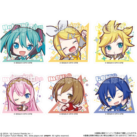 プロセカステッカー付きウエハース　6種
